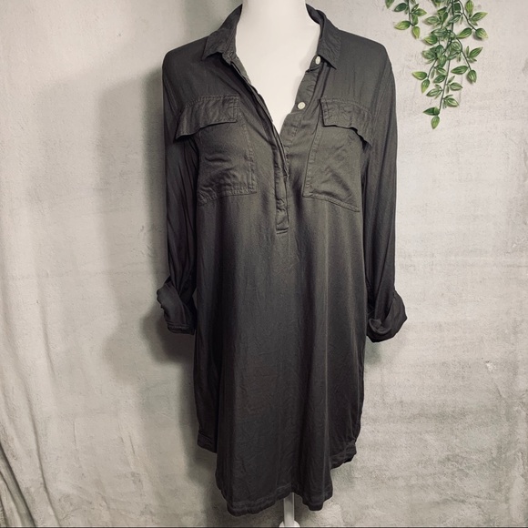SO Tops - SO | Forest Green Shirt Dress
